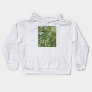 beautiful white wild flowers Kids Hoodie